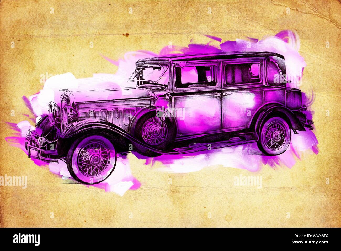 old classic car retro vintage Stock Photo - Alamy