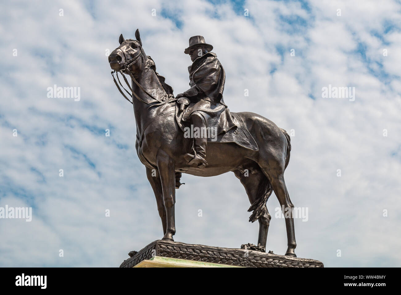 The Ulysses S. Grant Memorial is a presidential memorial in Washington, D.C., honoring American Civil War general and 18th United States President. Stock Photo