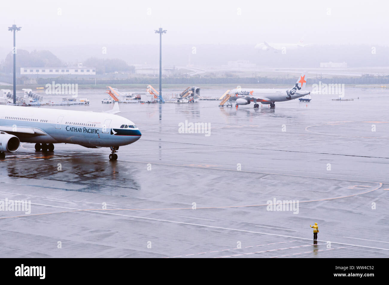 DEC 6, 2018 Narita, Japan Airplane of Cathay Pacitfic Airline during