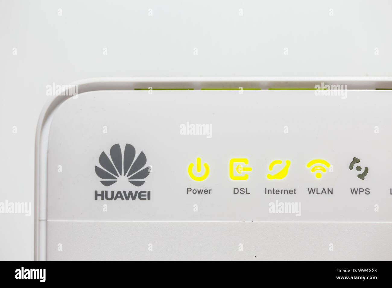 Huawei WiFi Router Modem - An Technologies company largest brand of communication hardware device include building telecommunications network Stock Photo - Alamy