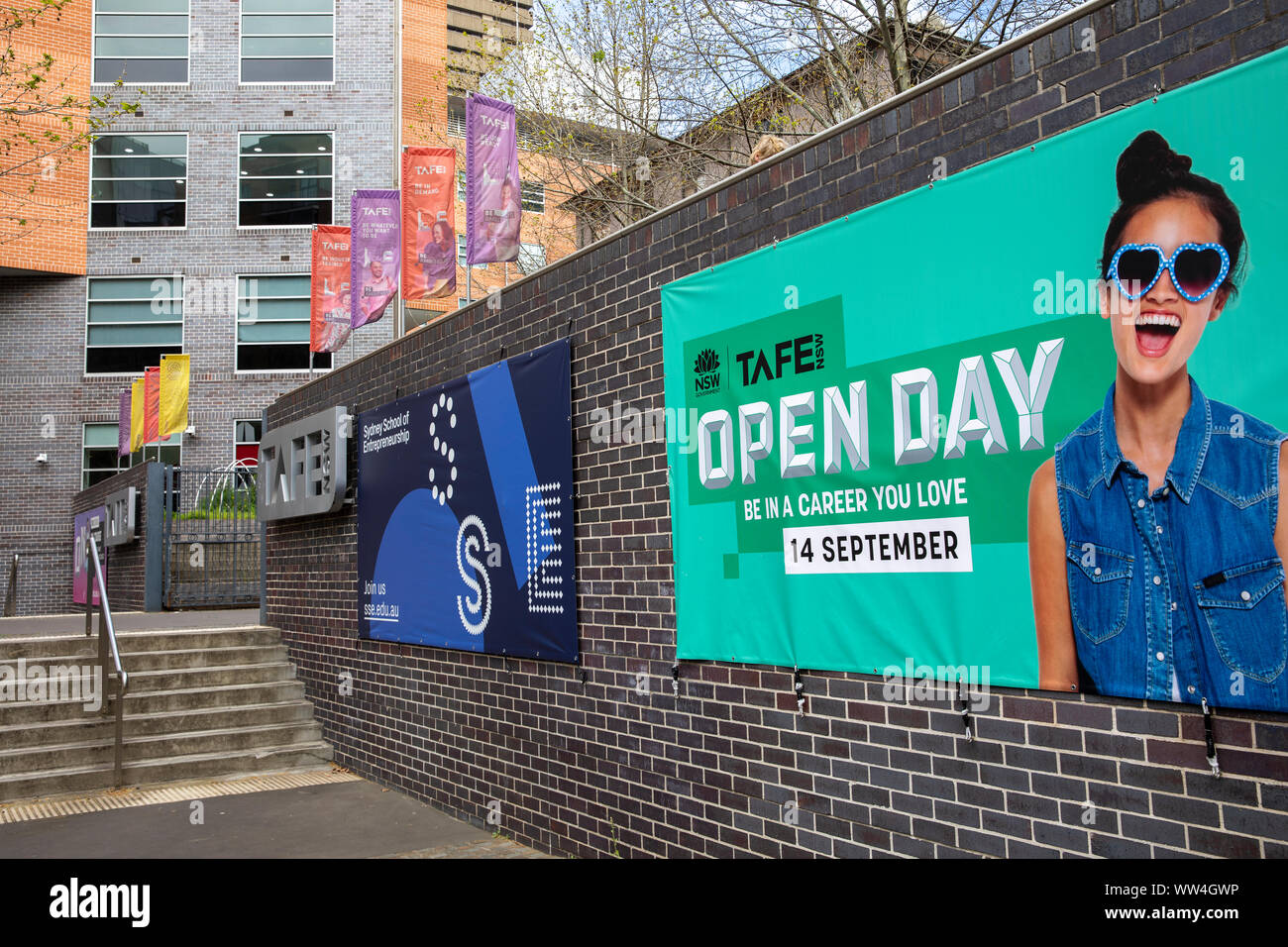 TAFE NSW, technical and further education training provider, campus site in Ultimo,Sydney,Australia Stock Photo