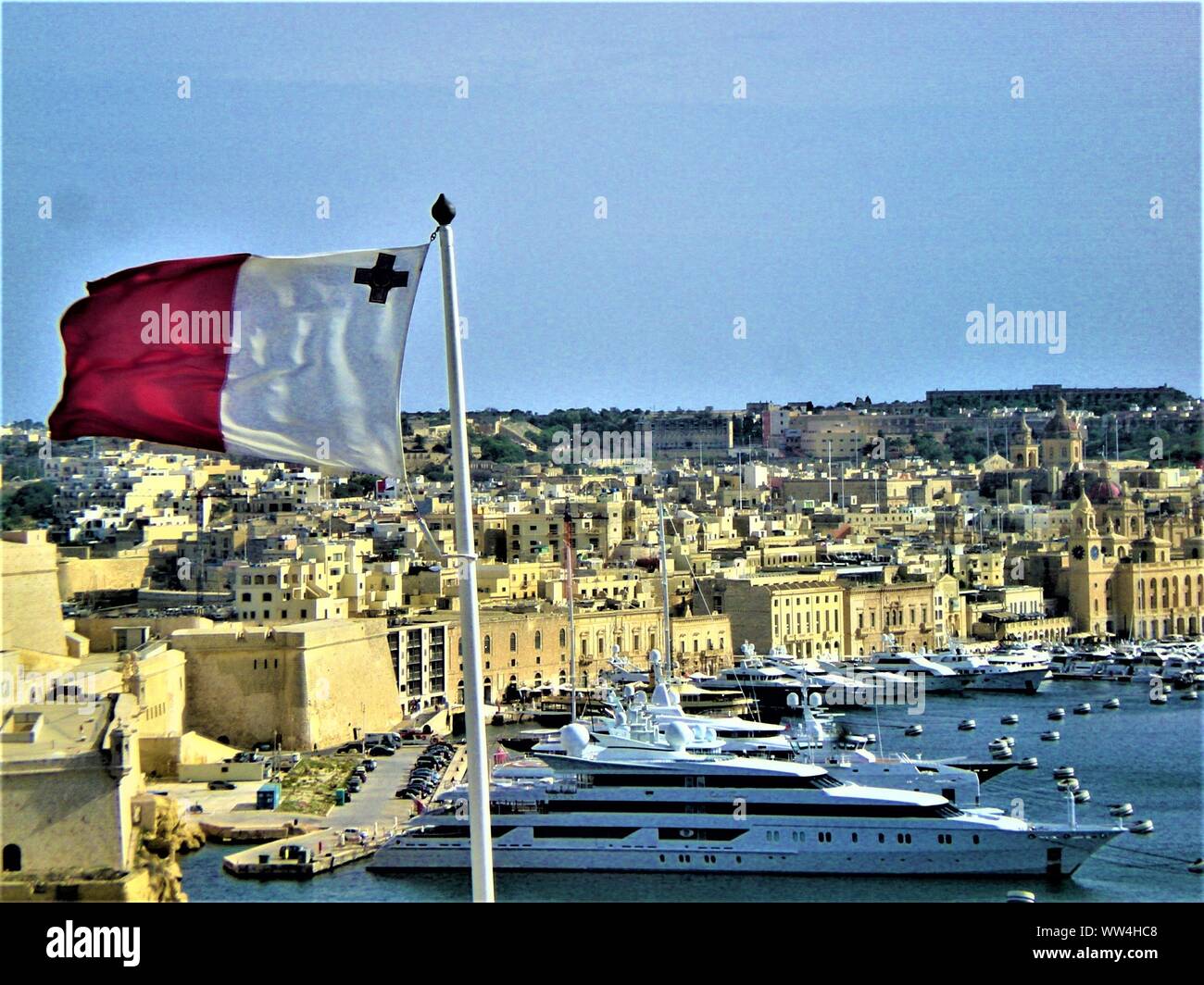 Valletta flag hi-res stock photography and images - Alamy