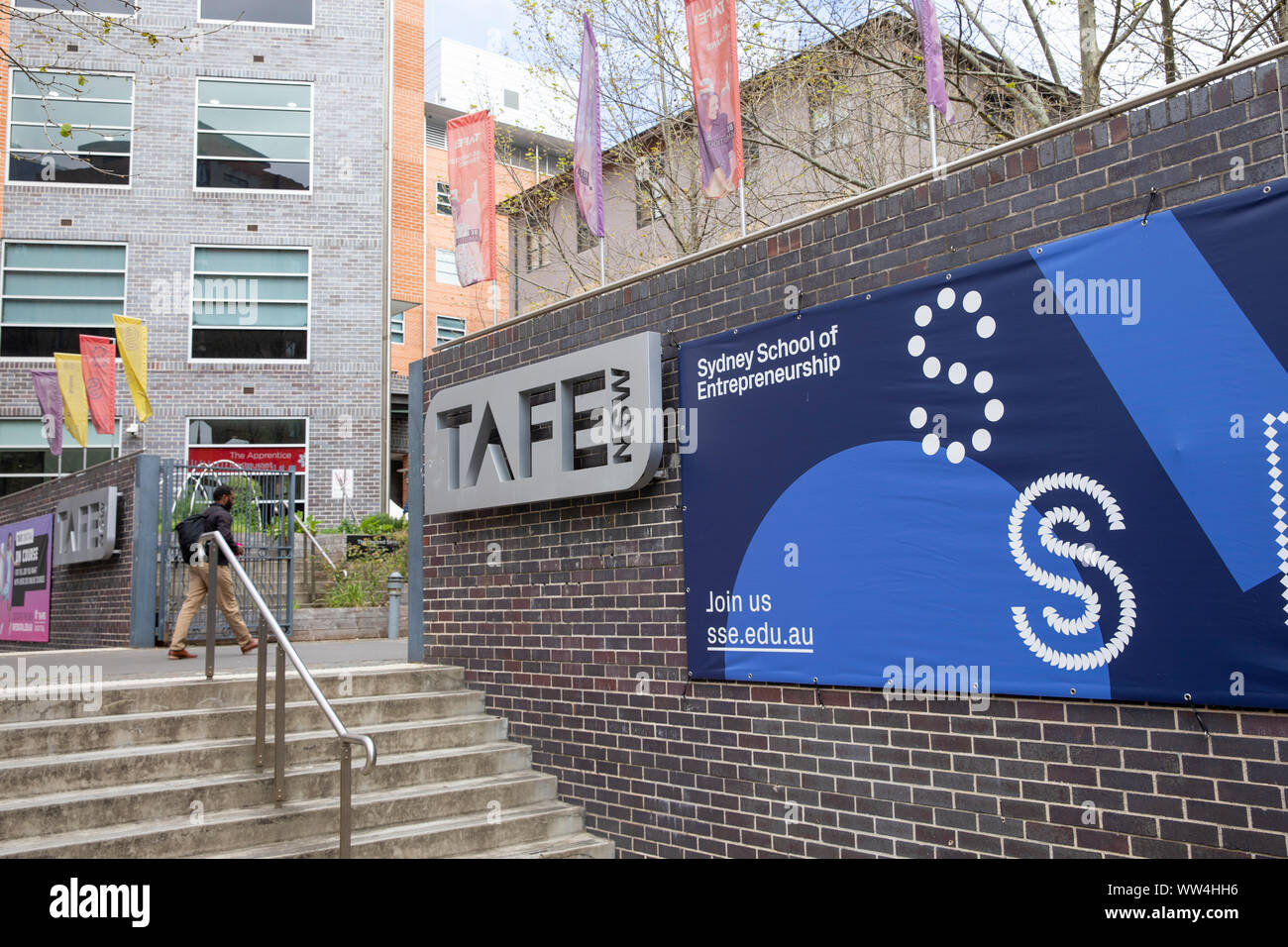 TAFE nsw educational and training provider, campus in Sydney Ultimo,New South Wales,Australia Stock Photo