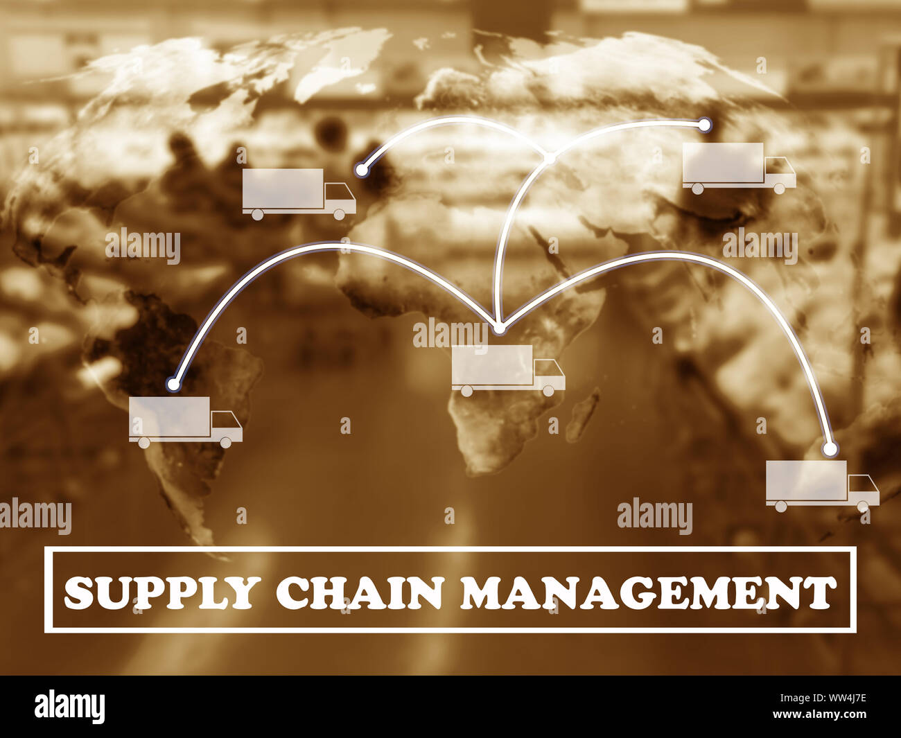 Global supply chain world map hi-res stock photography and images - Alamy