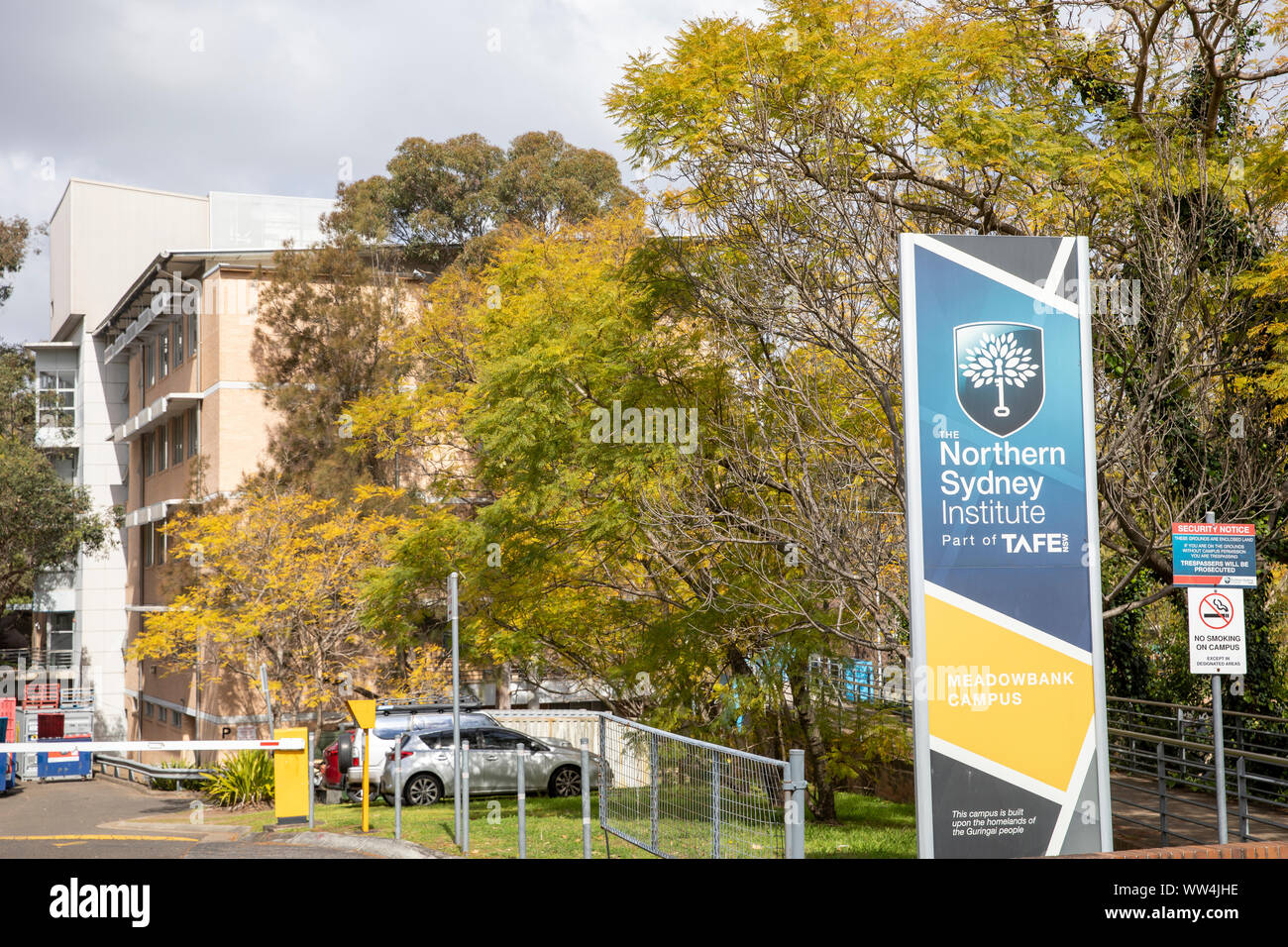 TAFE nsw meadowbank campus in Sydney city centre, the educational and training provider,Sydney,Australia Stock Photo