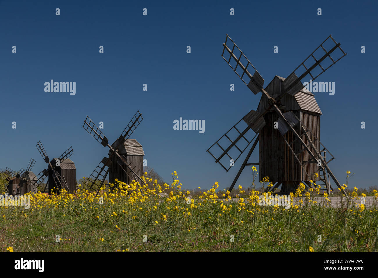 Windmills oland sweden hires stock photography and images Alamy