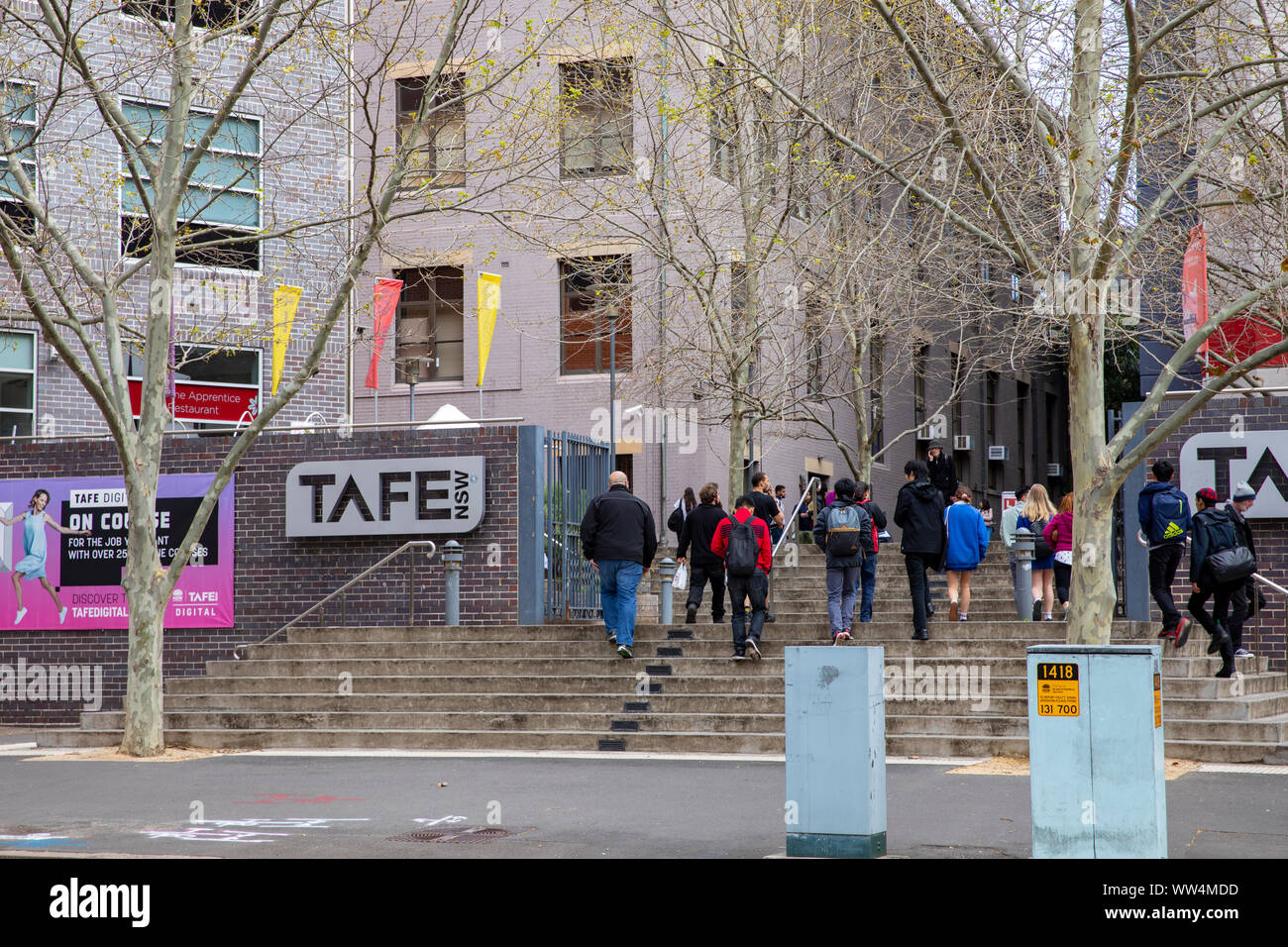 TAFE nsw ultimo campus in Sydney city centre, the educational and training provider,Sydney,Australia Stock Photo