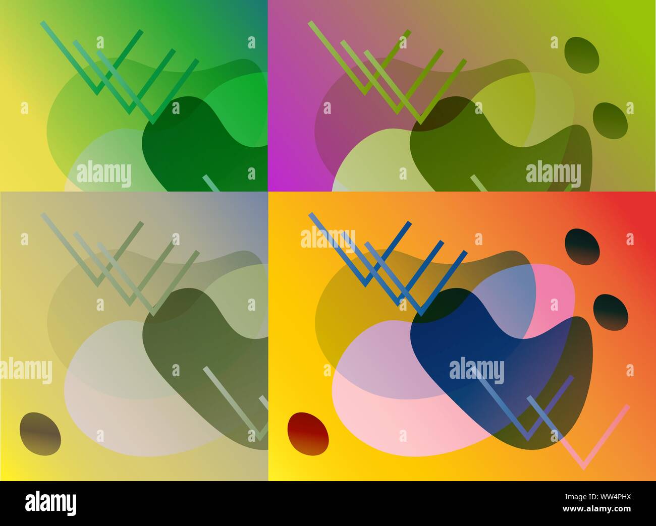Abstract geometric shape. Geometric line pattern. Vector template set. Vector web element. Modern abstract shapes, great design for any purposes Stock Vector
