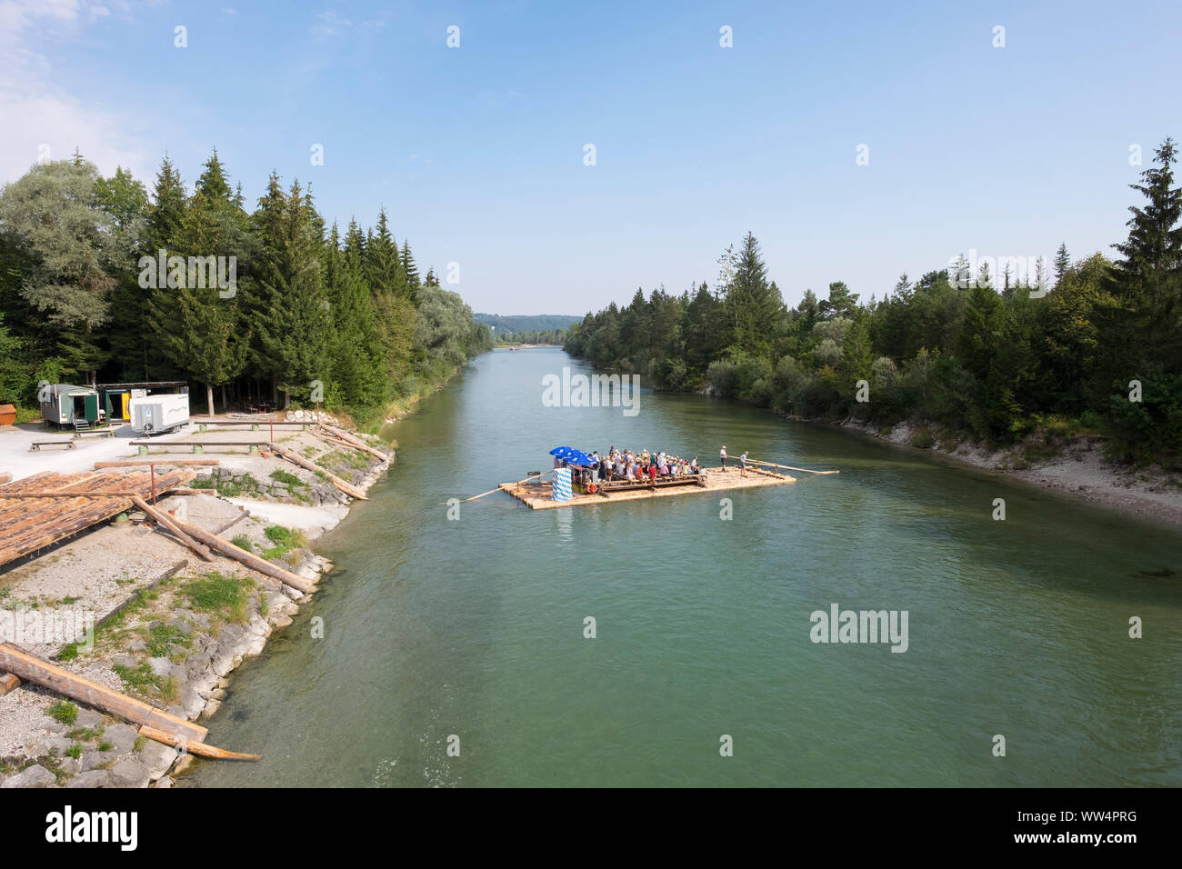 Raft starting on the isar hi-res stock photography and images - Alamy