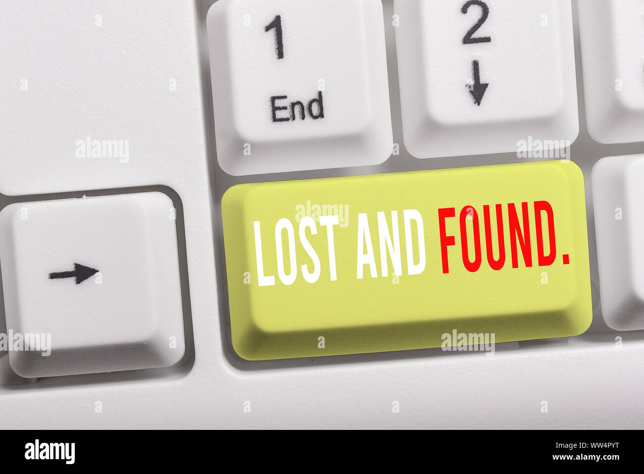 Writing note showing Lost And Found. Business concept for a place where ...