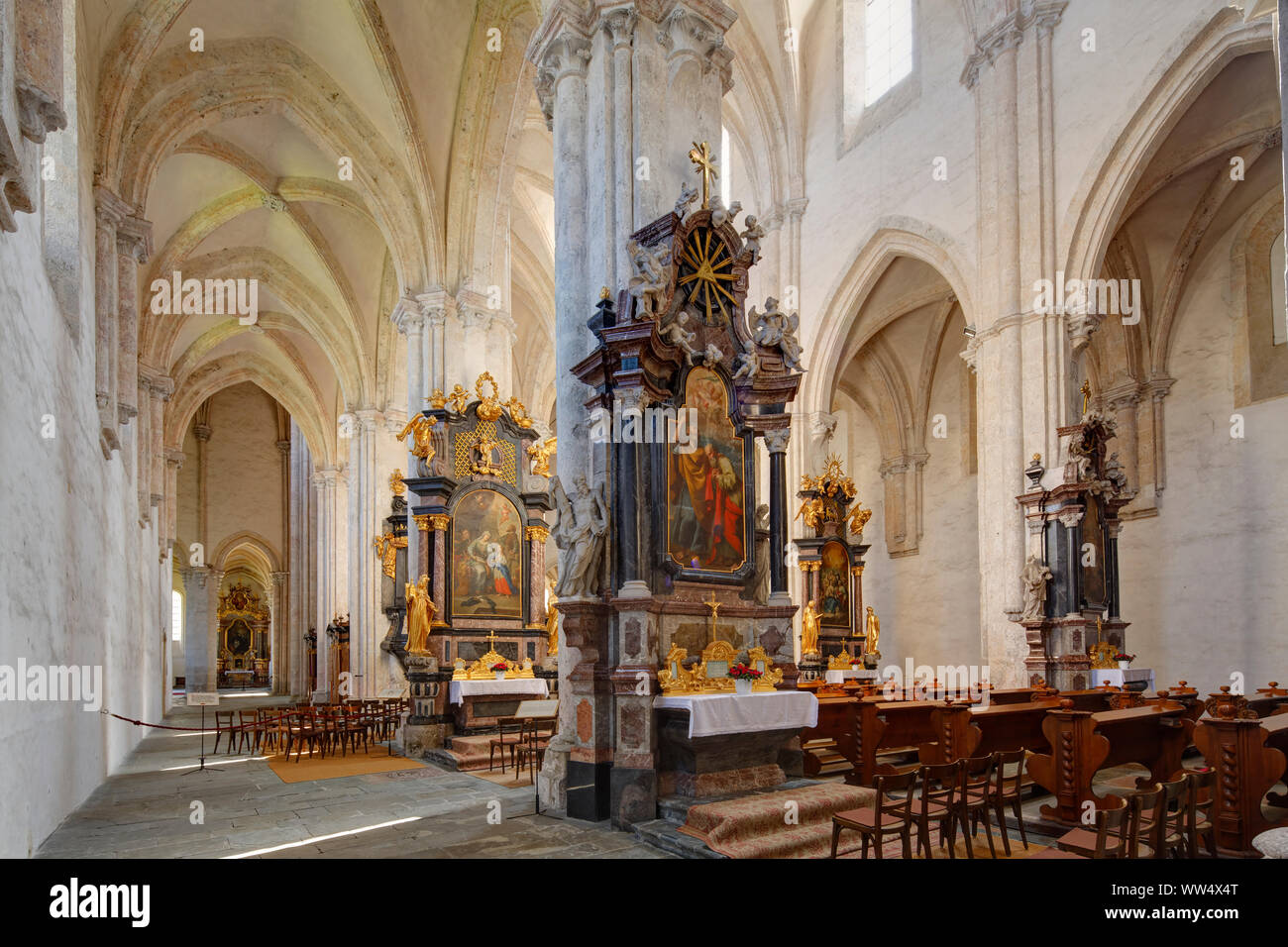 Abbey church, Cistercian Abbey Lilienfeld, Lilienfeld, Mostviertel, Lower Austria, Austria Stock Photo