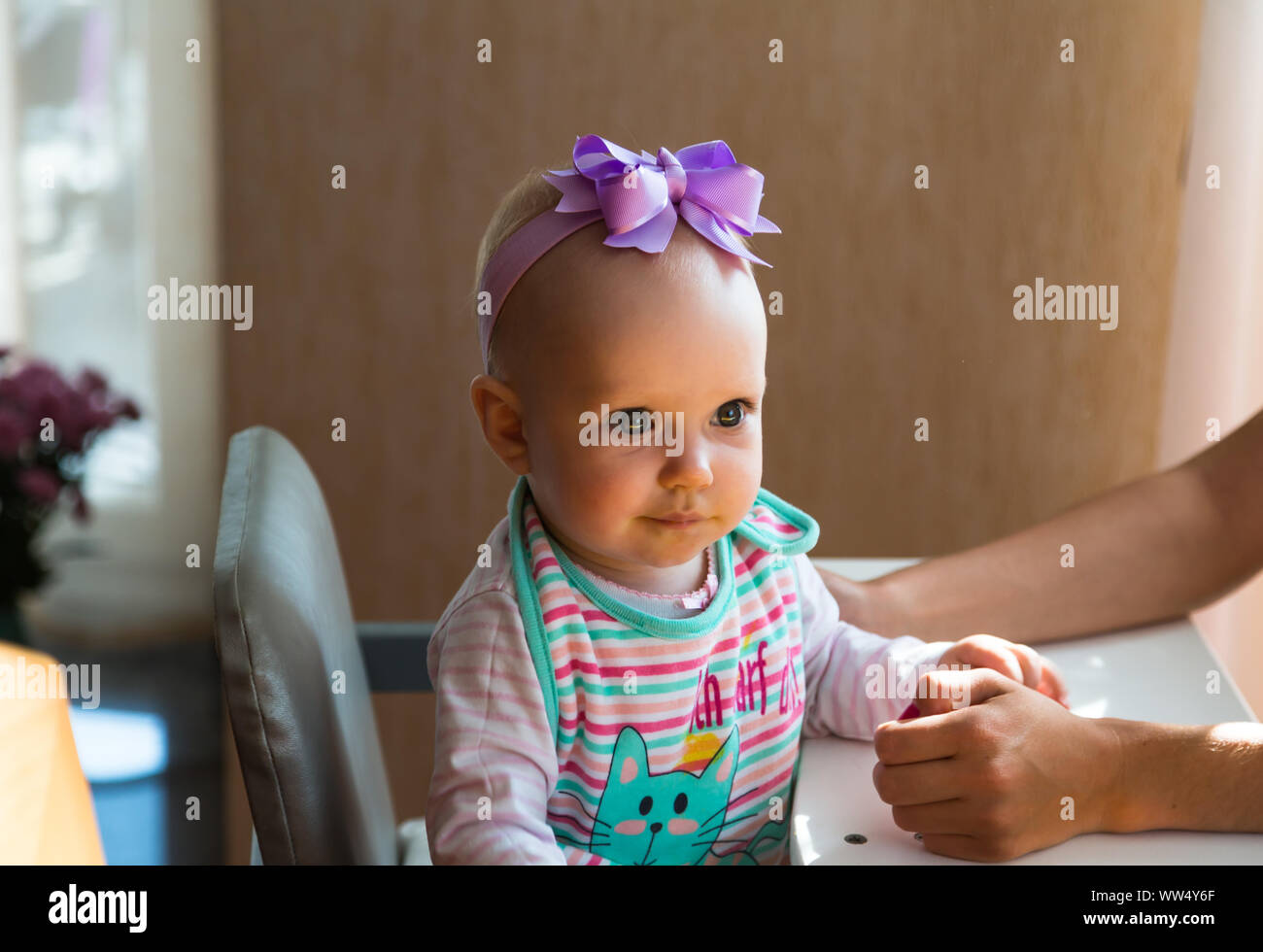 One year old baby Stock Photo