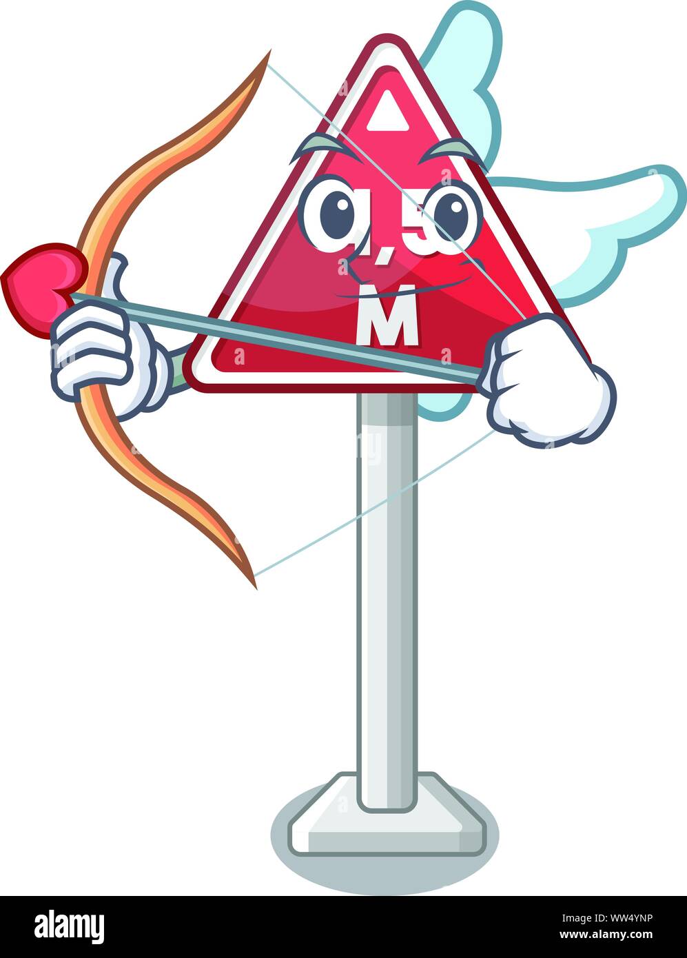Cupid height limit mascot shaped on character Stock Vector Image & Art ...