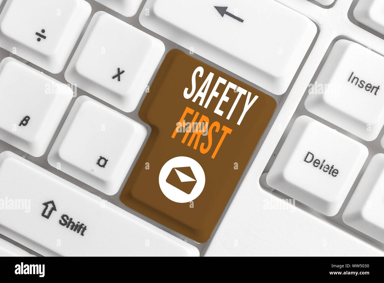 Safety first meaning warning prevention hires stock photography and