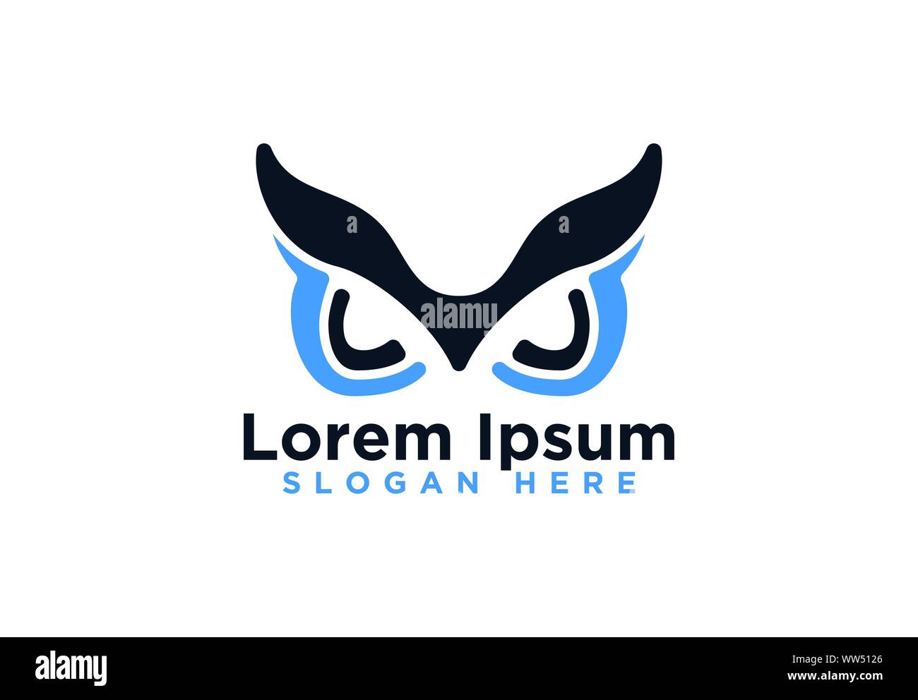 Owl Logo Designs, Vector Illustration Stock Vector