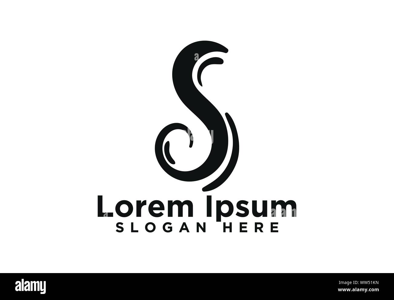 Letter S , Musical Instrument Logo Design Stock Vector Image & Art Alamy