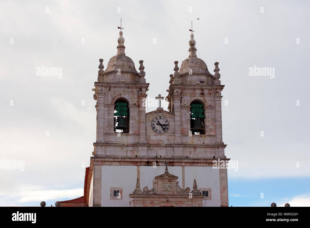Church of Our Lady of Nazaré, Portugal Stock Photo