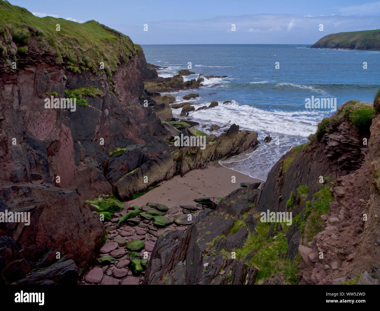 Ireland, County Kerry, Dingle peninsula, coast at the Reenbeg Point Stock Photo