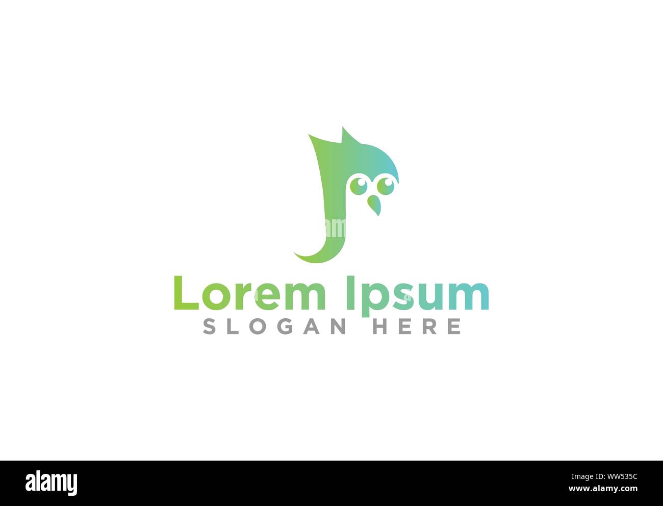 Abstract Penguin Logo Designs, Vector Illustration Stock Vector