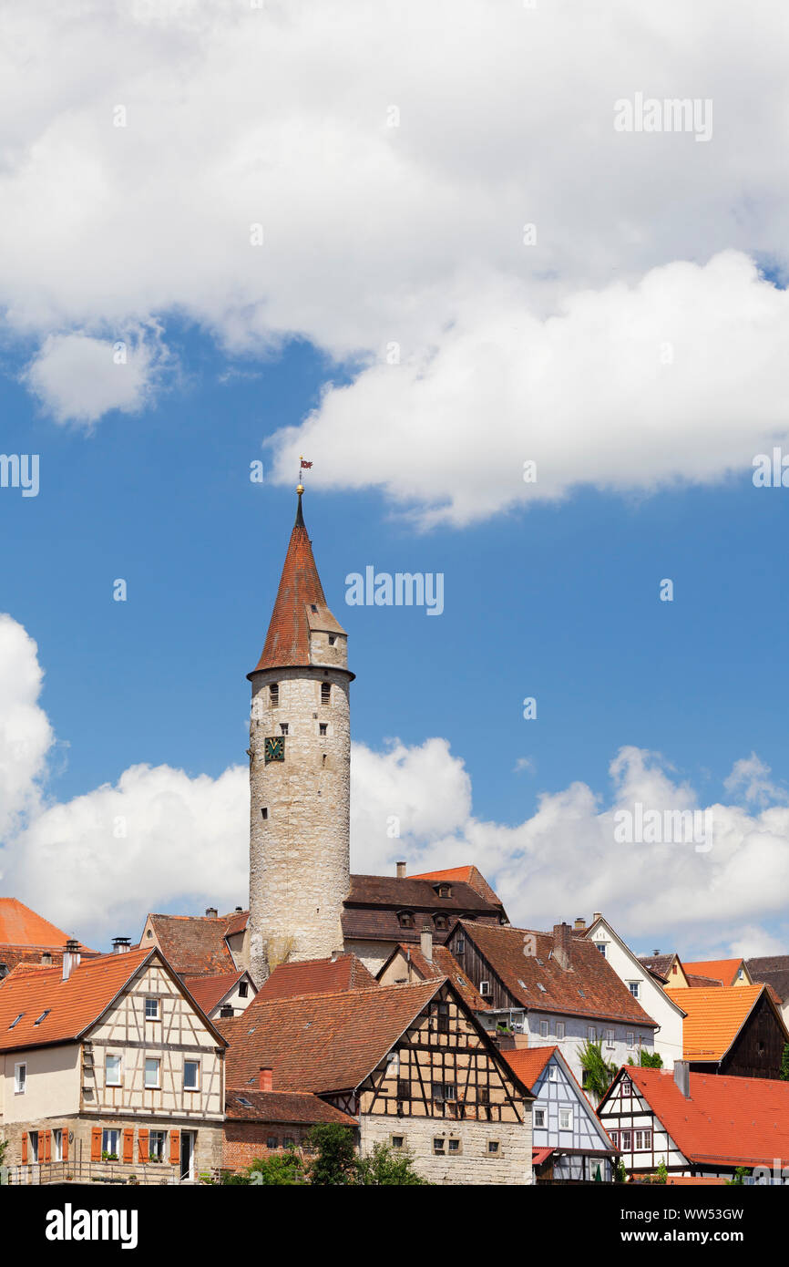 Kirchberg an der Jagst, Hohenlohe, Baden-Wuerttemberg, Germany Stock Photo