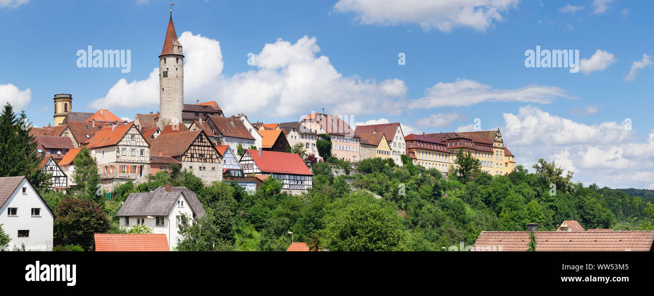 Kirchberg an der Jagst, Hohenlohe, Baden-Wuerttemberg, Germany Stock Photo