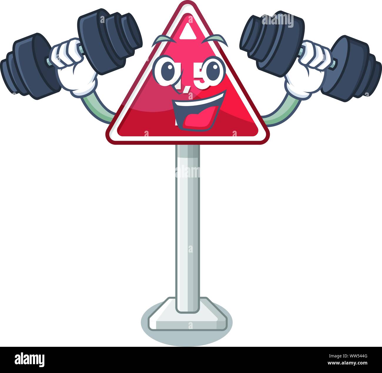Fitness height limit mascot shaped on character Stock Vector Image ...