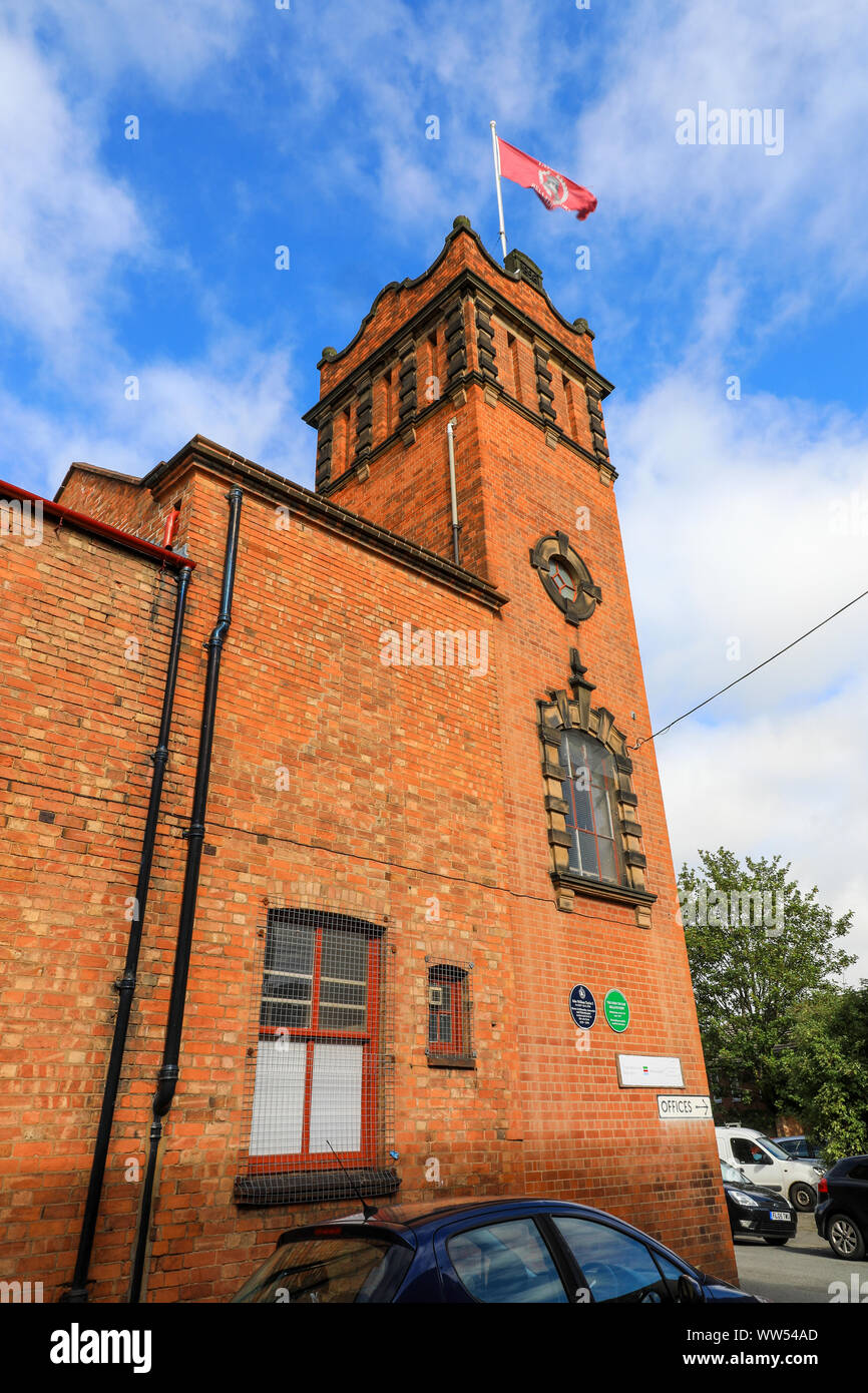 The bell tower at John Taylor & Company Bell Foundry, Loughborough