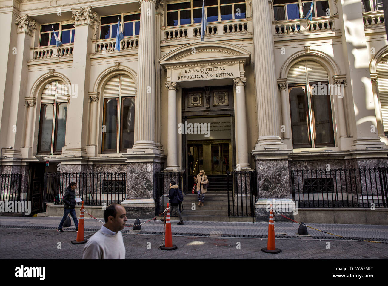 Buenos Aires, Federal Capital, Argentina. 12th Sep, 2019. In the middle of the exchange control the small savers had found an easy way to earn up to 7% per operation in a matter of minutes. The Central Bank of the Argentine Republic (BCRA) put obstacles and now it is expected that a maneuver that caused the markets to collapse is discouraged.In the middle of the financial crisis that the country is going through, Argentina's ''ingenuity'' came up again and many people found in the so-called ''curl'' dollar a way to earn easy money. To avoid that, the Central Bank will publish on Thursday Stock Photo