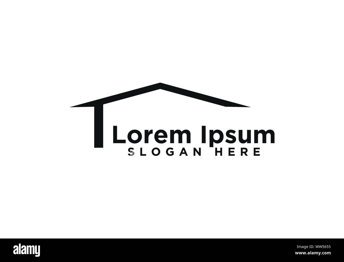Abstract House Logo Designs Vector Illustration Stock Vector Image ...