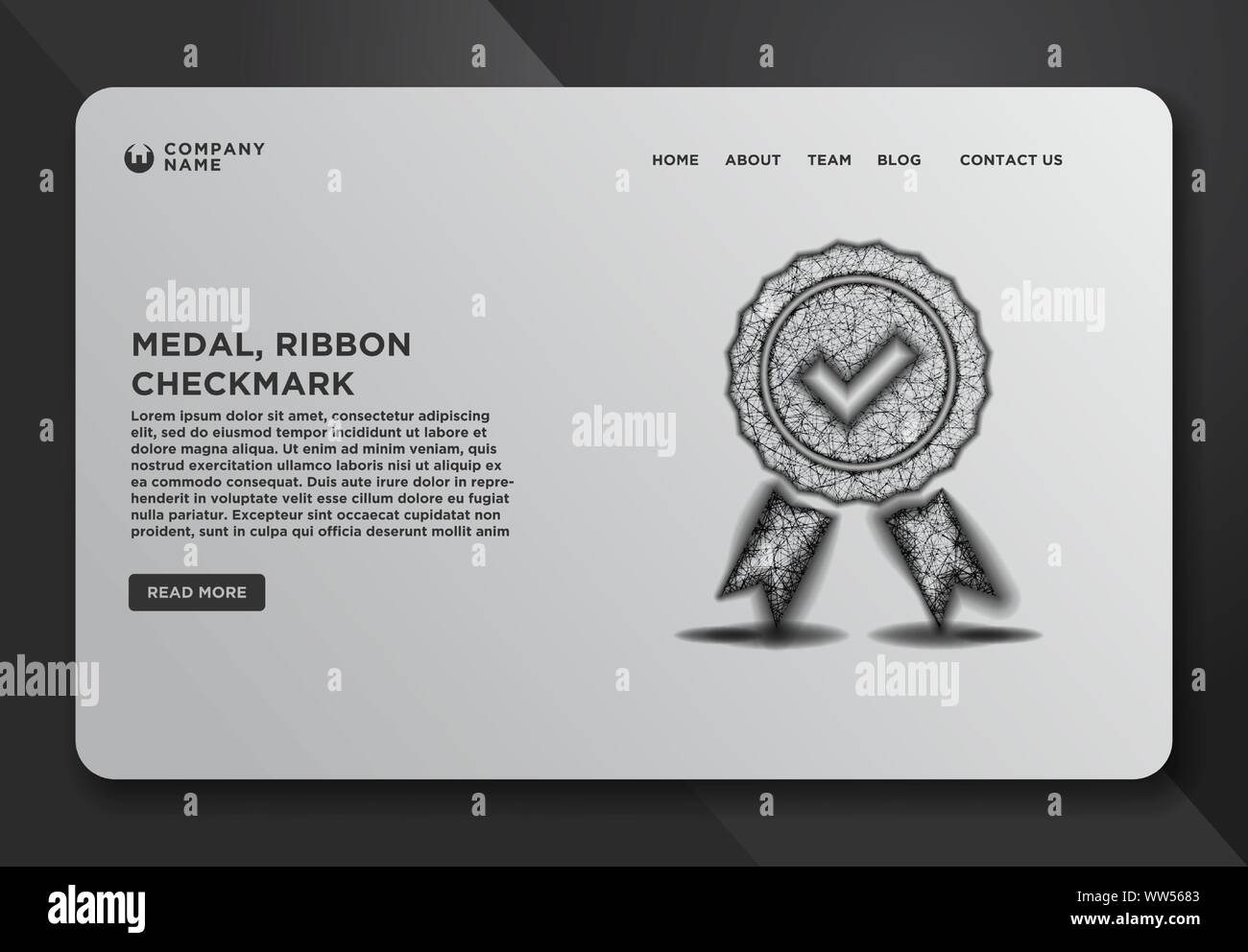 Web page design templates collection of Quality icon check, Check mark ...