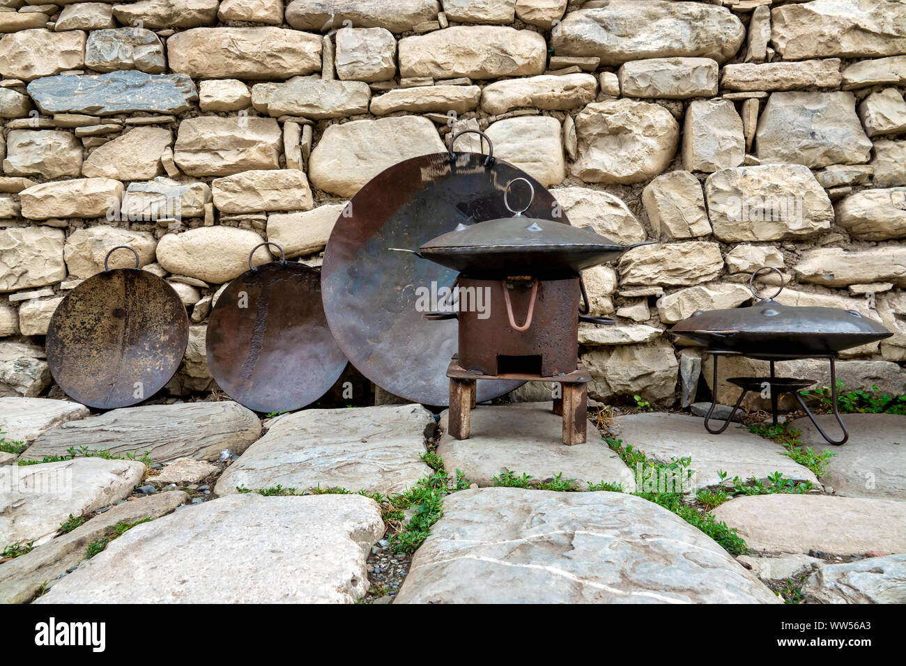 Azeri sadj on display in Lahij, Azerbaijan Stock Photo - Alamy