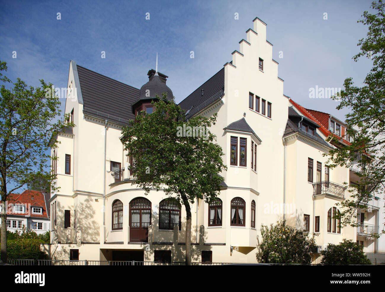 GrÃ¼nderzeit Villa in Schwachhausen, Bremen, Germany, Europe Stock Photo
