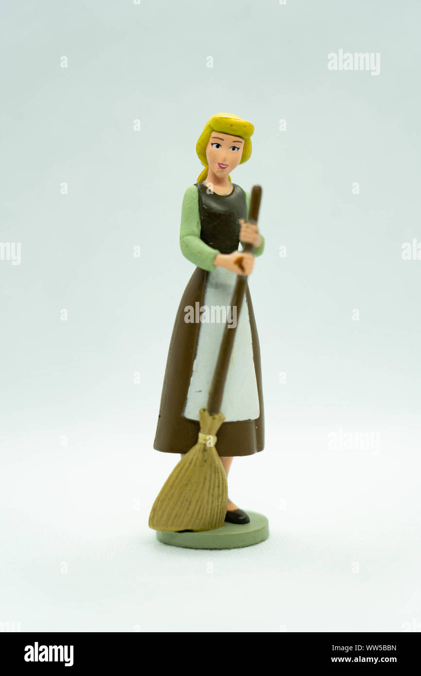 Disney figurines for kids play Stock Photo