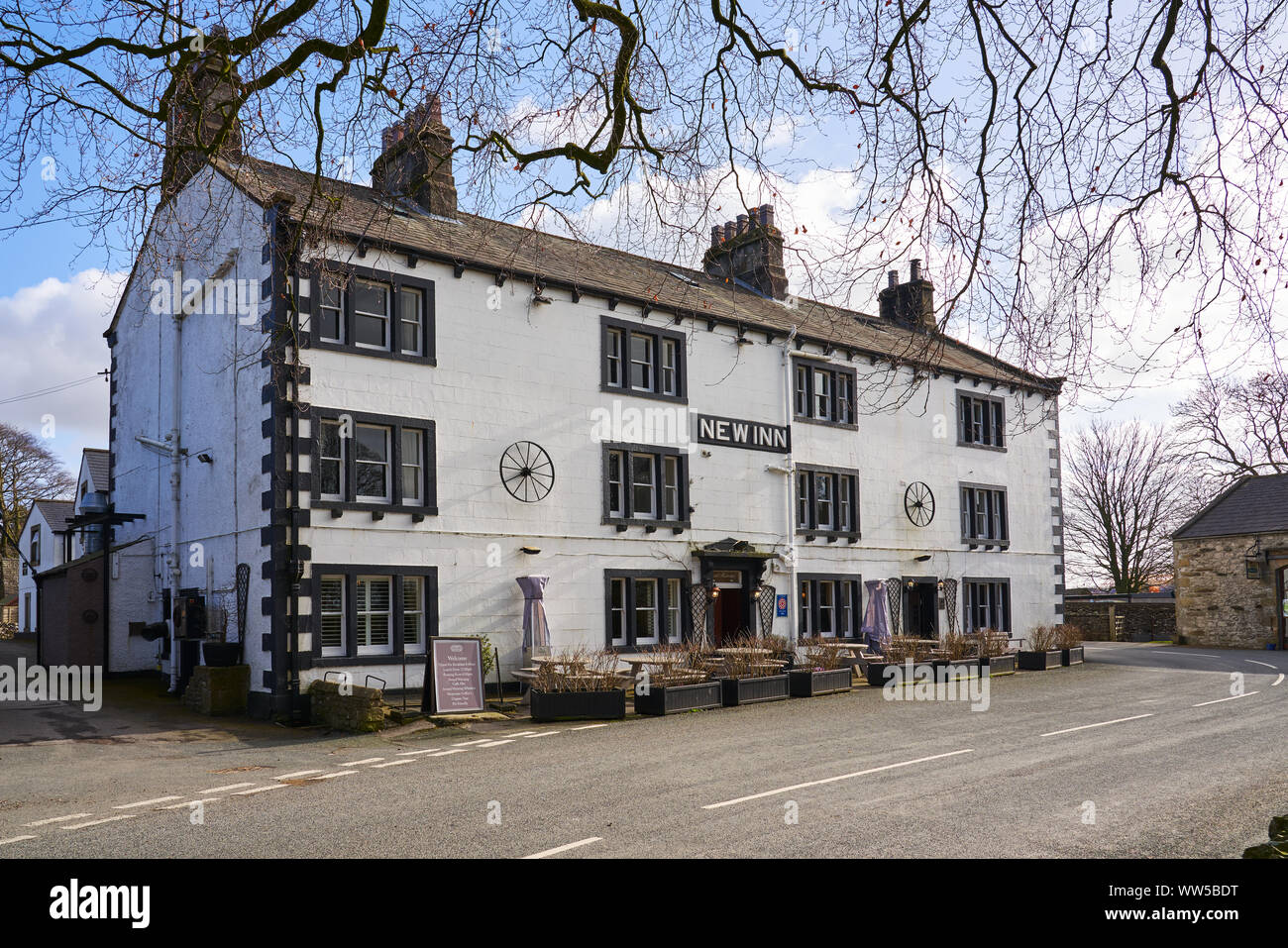 CLAPHAM, YORKSHIRE DALES, ENGLAND, UK FEBRUARY 21, 2018 The New Inn