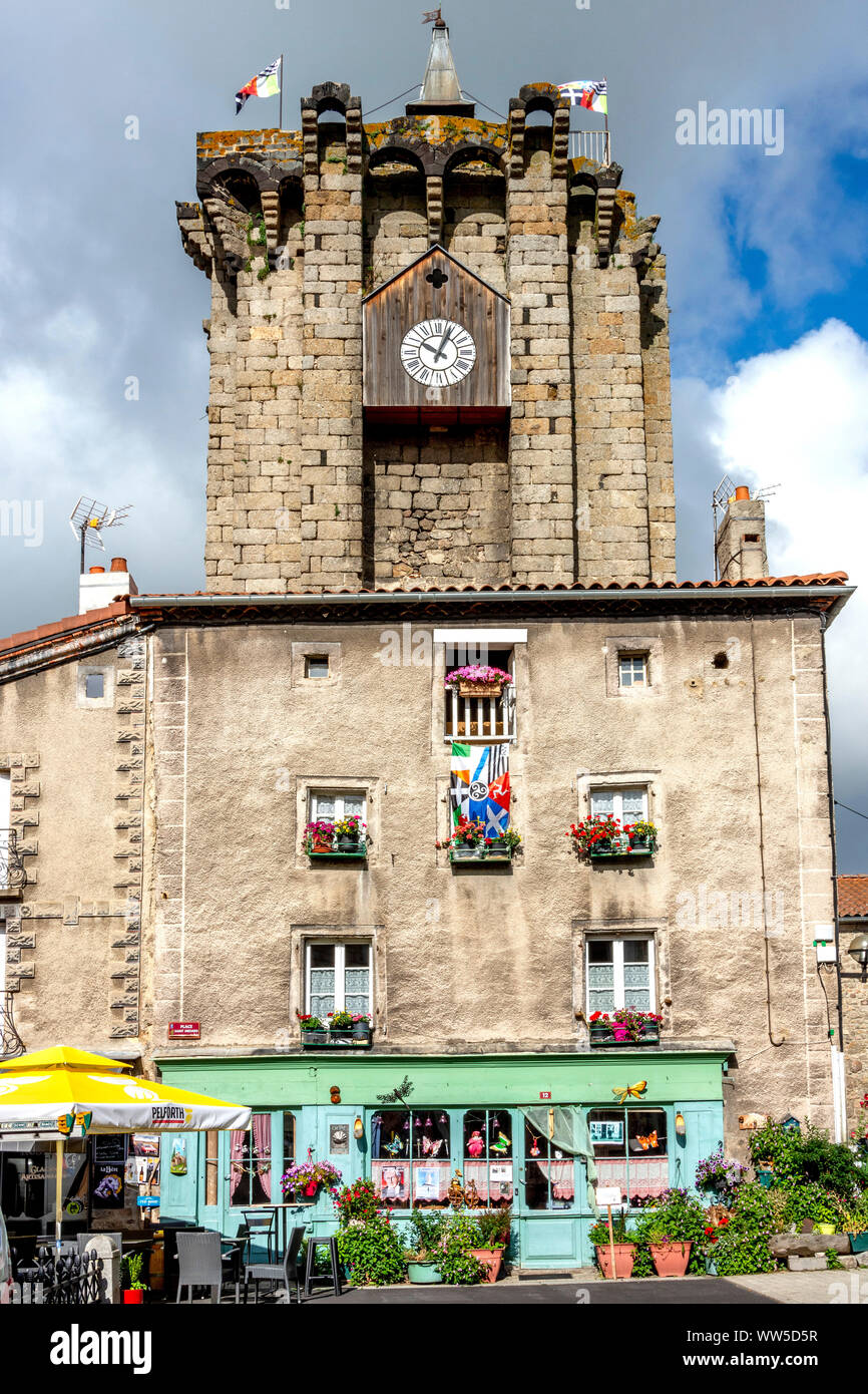 La Tour des Anglais, Saugues, Haute-Loire Department, Auvergne-Rhone-Alpes, France, Europe Stock Photo