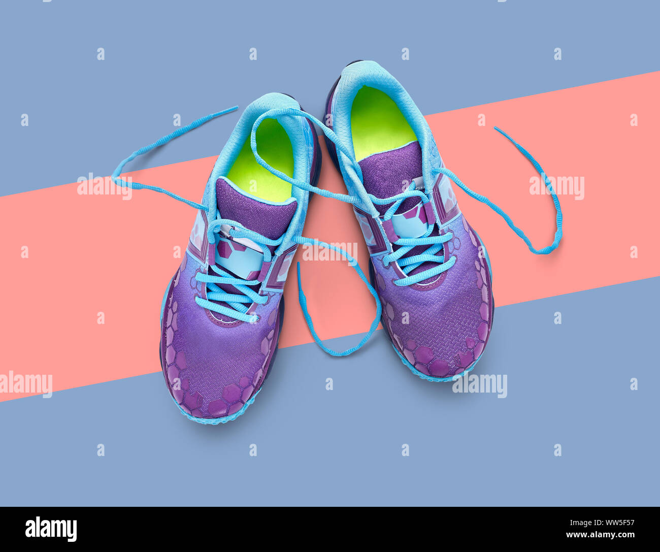 pink and purple trainers