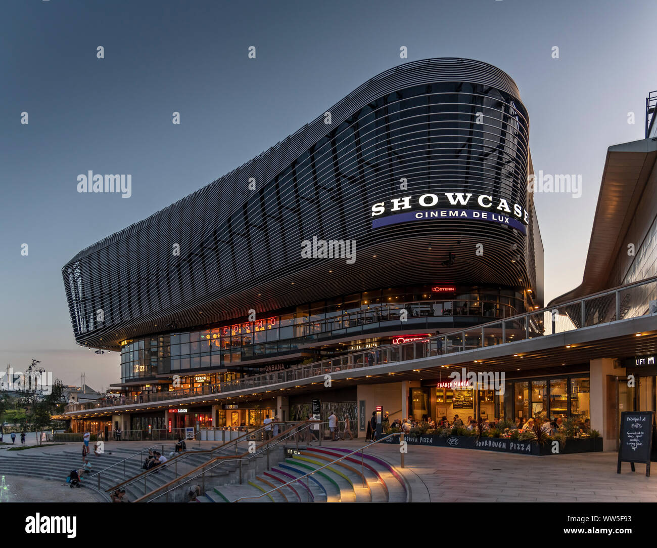 West Quay shopping centre with Showcase Cinema above. Southampton. Designed by London architects Acme Space. Stock Photo