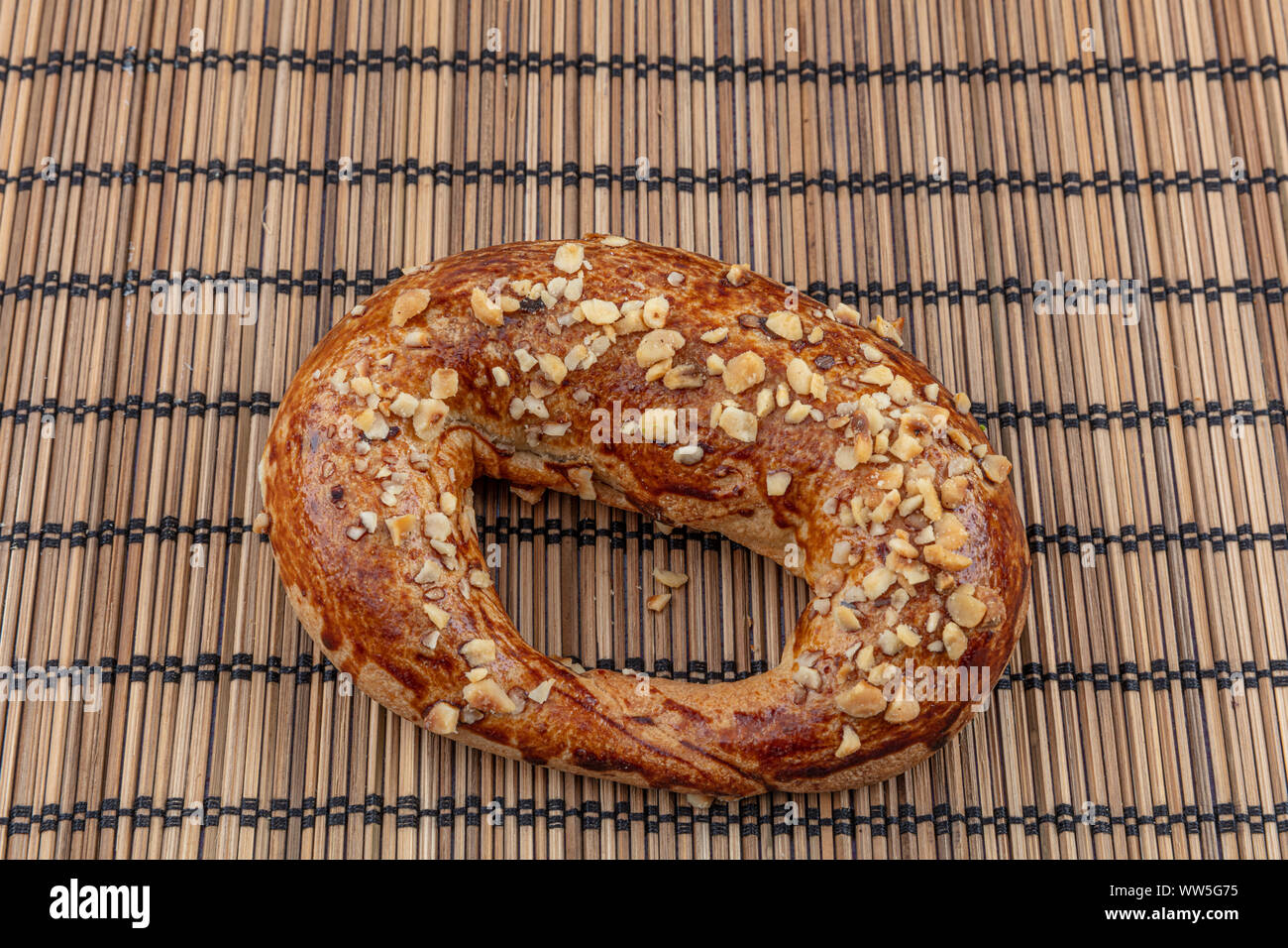 Ay coregi / Turkish Pastry with chocolate, sesame and nut Stock Photo ...
