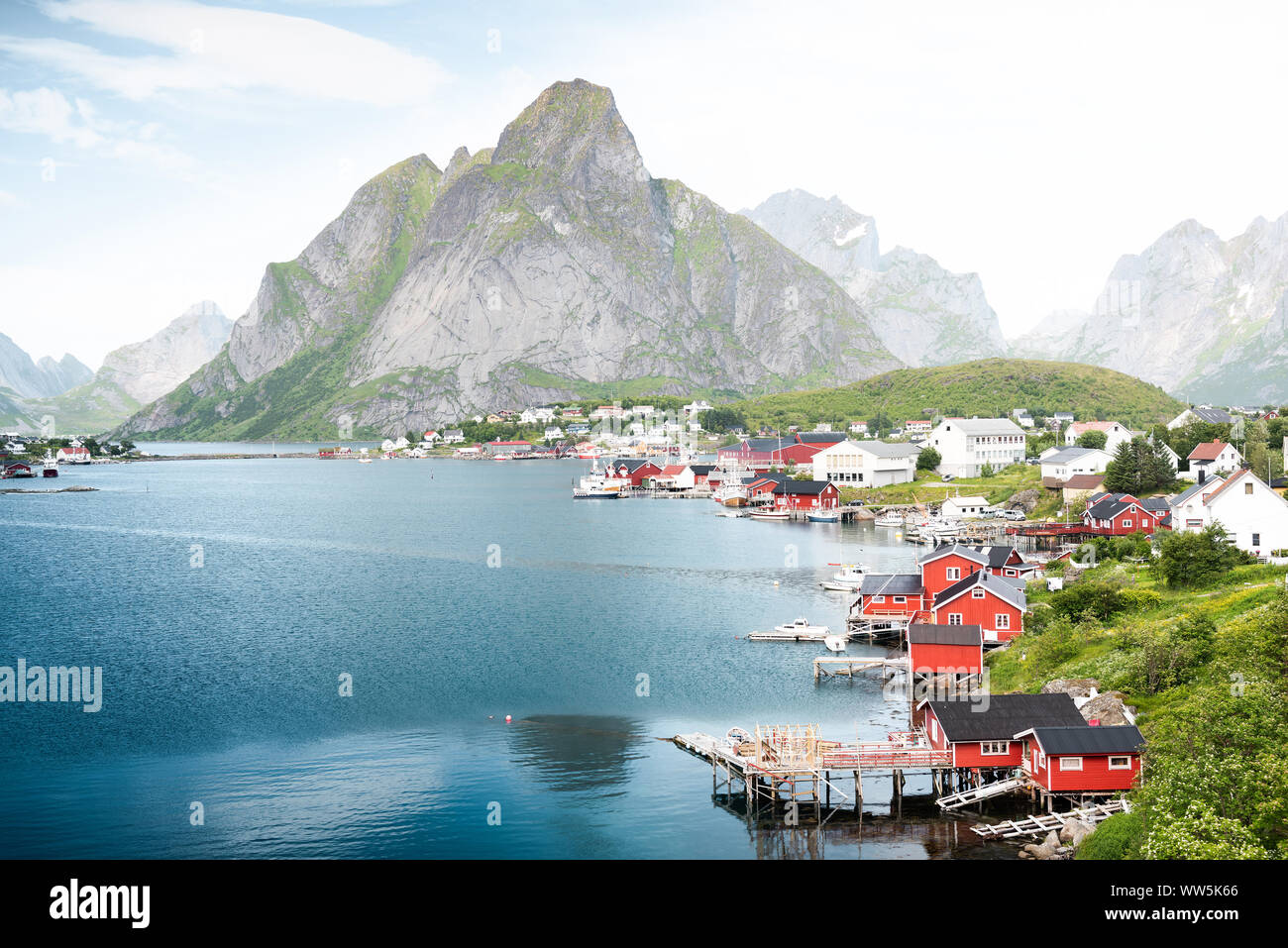 Summer in Lofoten Islands in Norway Stock Photo - Alamy