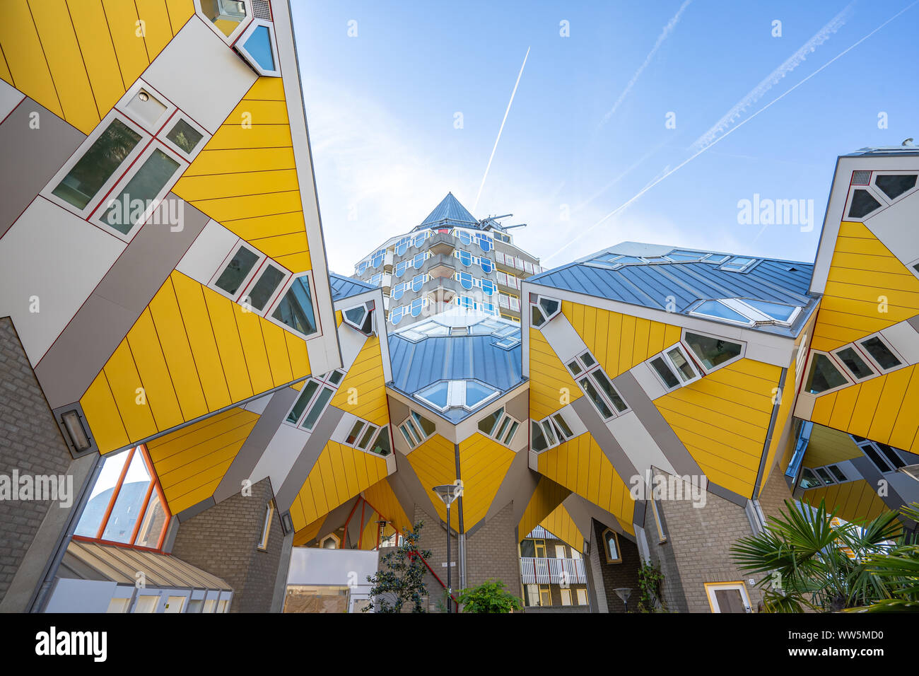 Rotterdam, Netherlands May 13, 2019 Cube House landmark in Rotterdam, Netherlands Stock Photo
