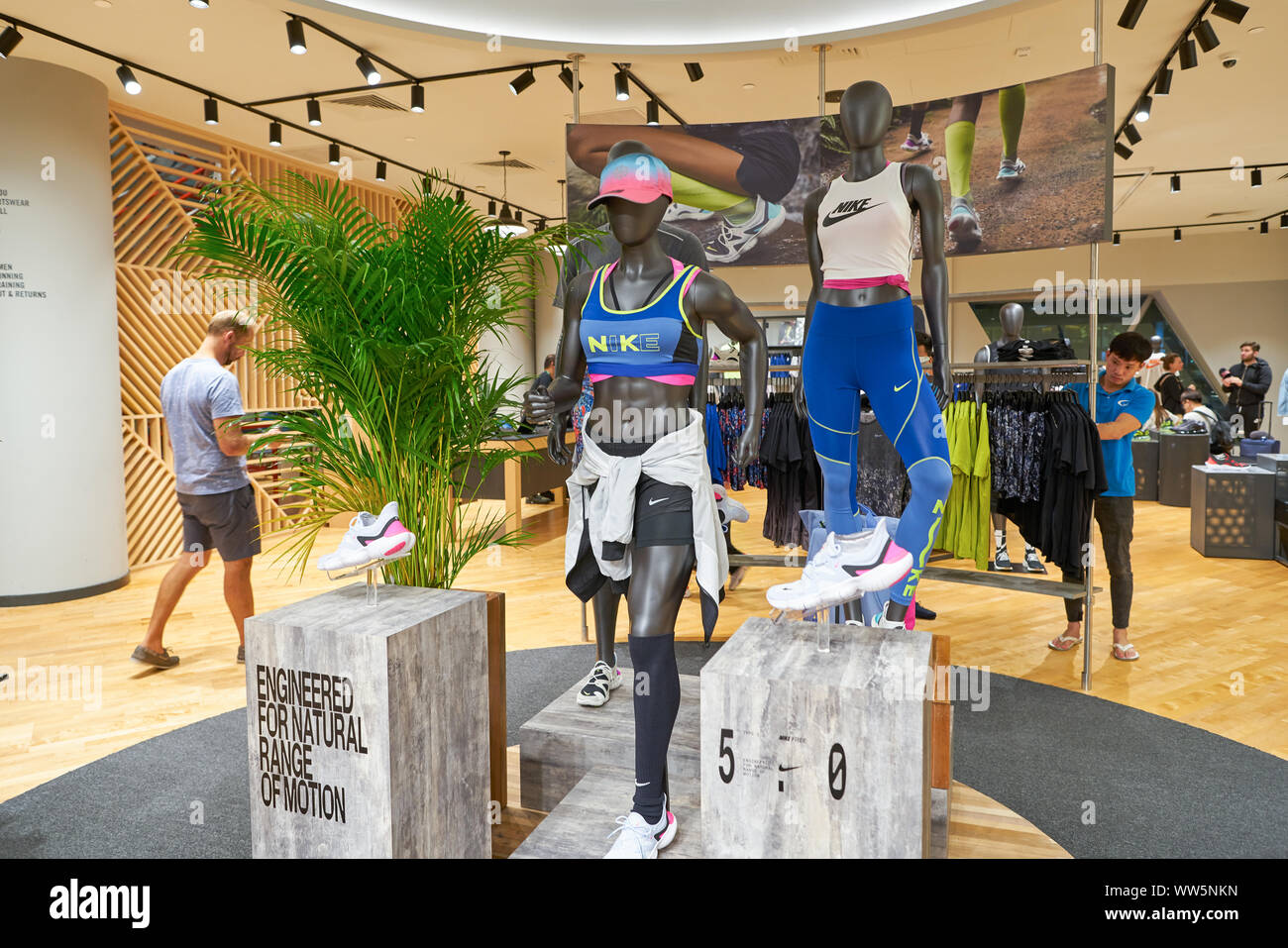 SINGAPORE - CIRCA APRIL, 2019: interior shot of Nike store in Jewel Changi  Airport Stock Photo - Alamy