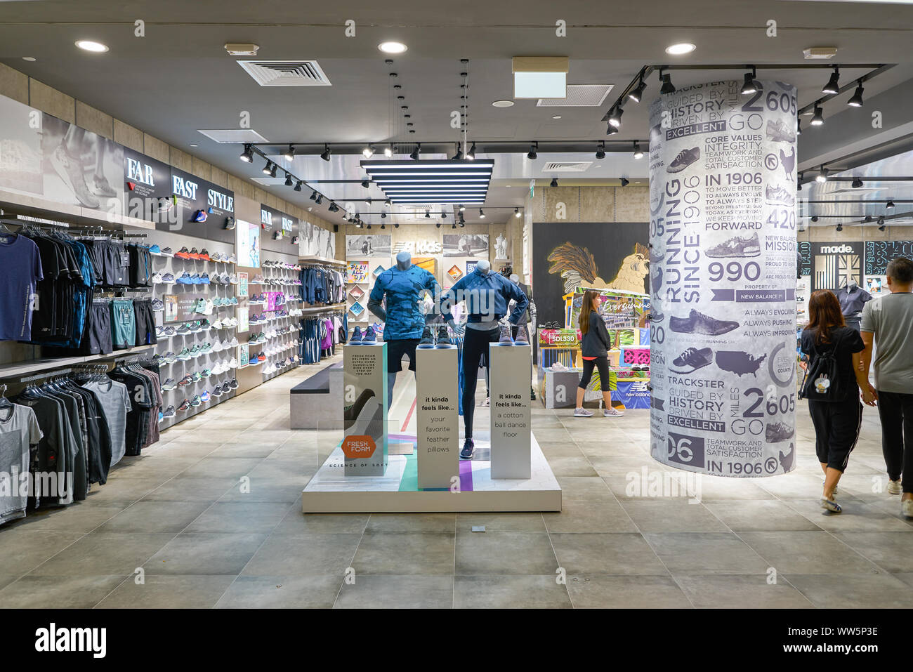 SINGAPORE - CIRCA APRIL, 2019: interior shot of New Balance store in Jewel  Changi Airport Stock Photo - Alamy