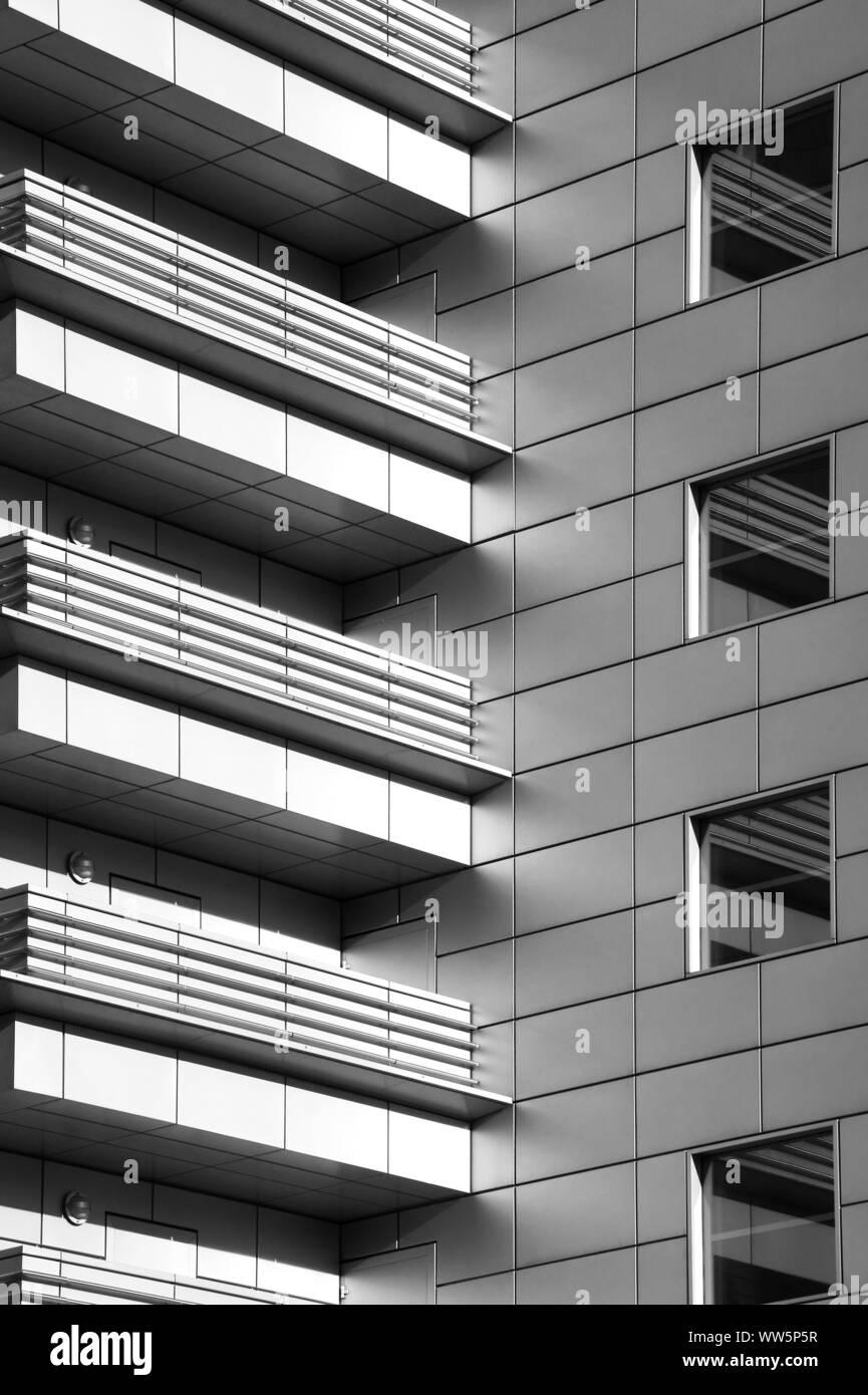 Photography of modern balconies of a high rise Stock Photo Alamy