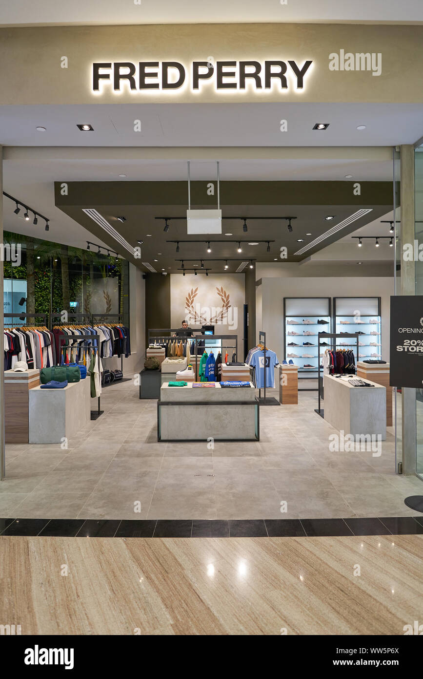 SINGAPORE - CIRCA APRIL, 2019: entrance to Fred Perry store in Jewel Changi  Airport Stock Photo - Alamy