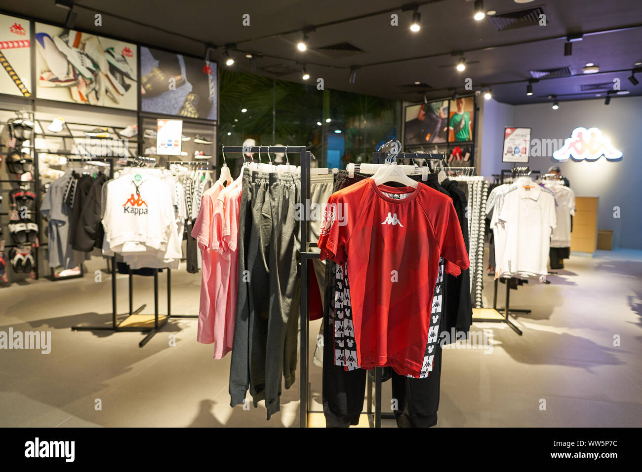 SINGAPORE - CIRCA APRIL, 2019: interior of Kappa store in Jewel Changi Airport Stock Photo - Alamy