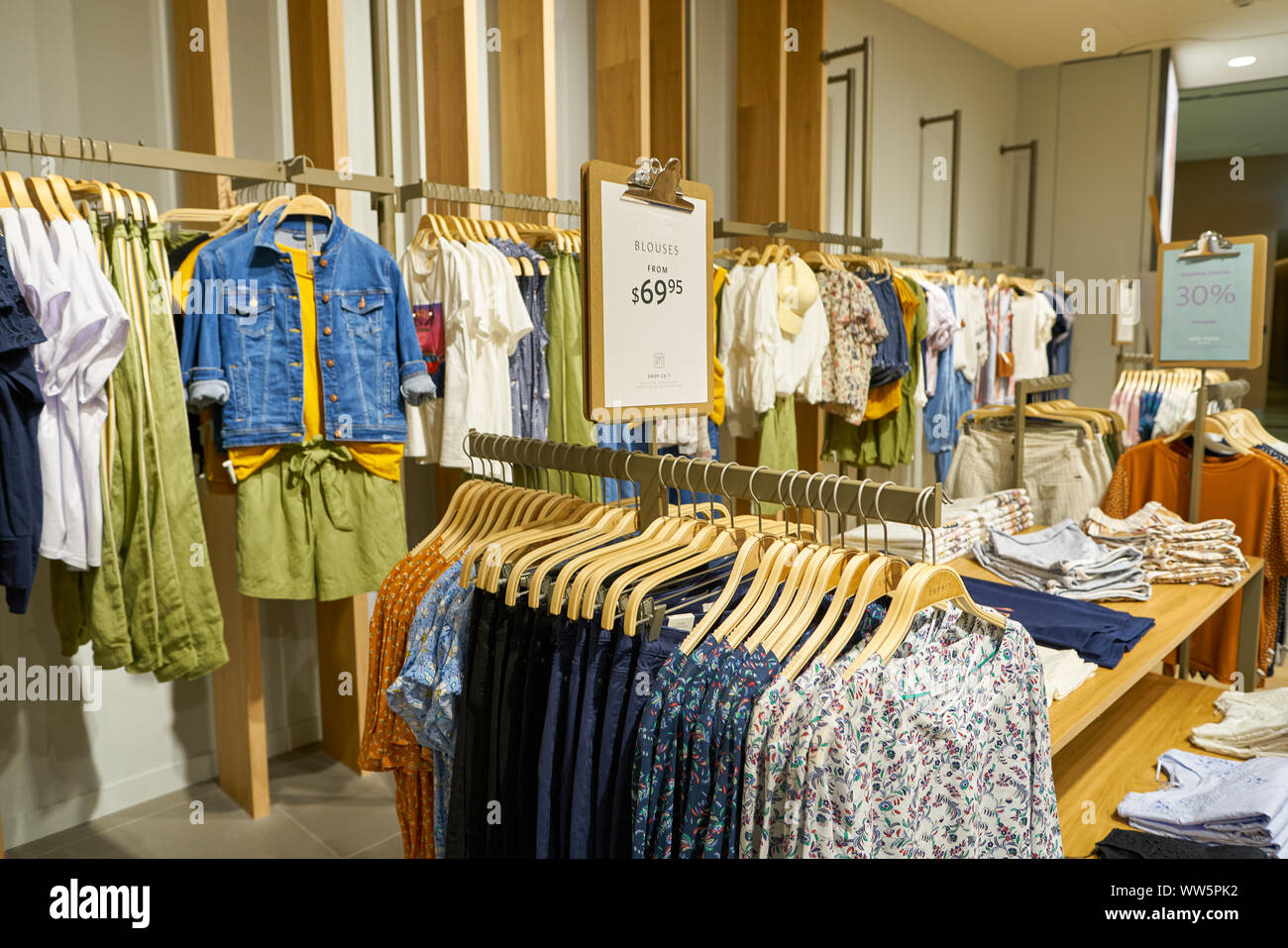 SINGAPORE - CIRCA APRIL, 2019: interior shot of Esprit store in Jewel  Changi Airport Stock Photo - Alamy