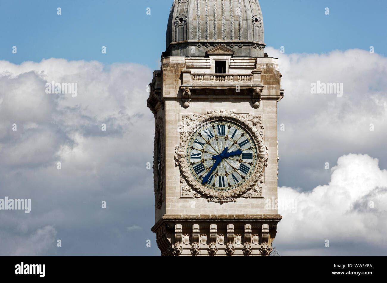 France, Paris, clock, 1436, clock tower, clock, from around 1900 Stock
