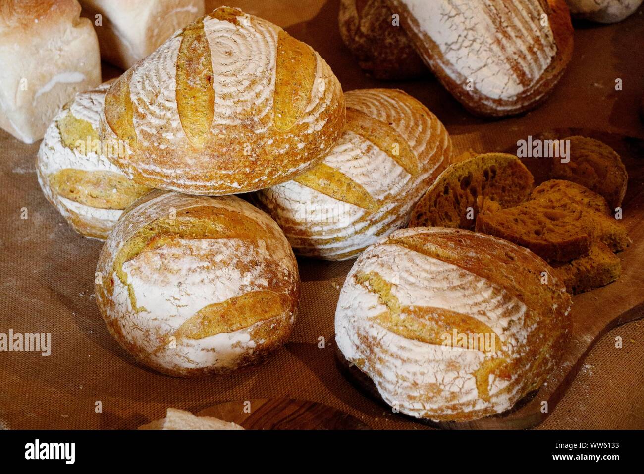 Fresh bread by Hobbs House Bakery Stock Photo Alamy