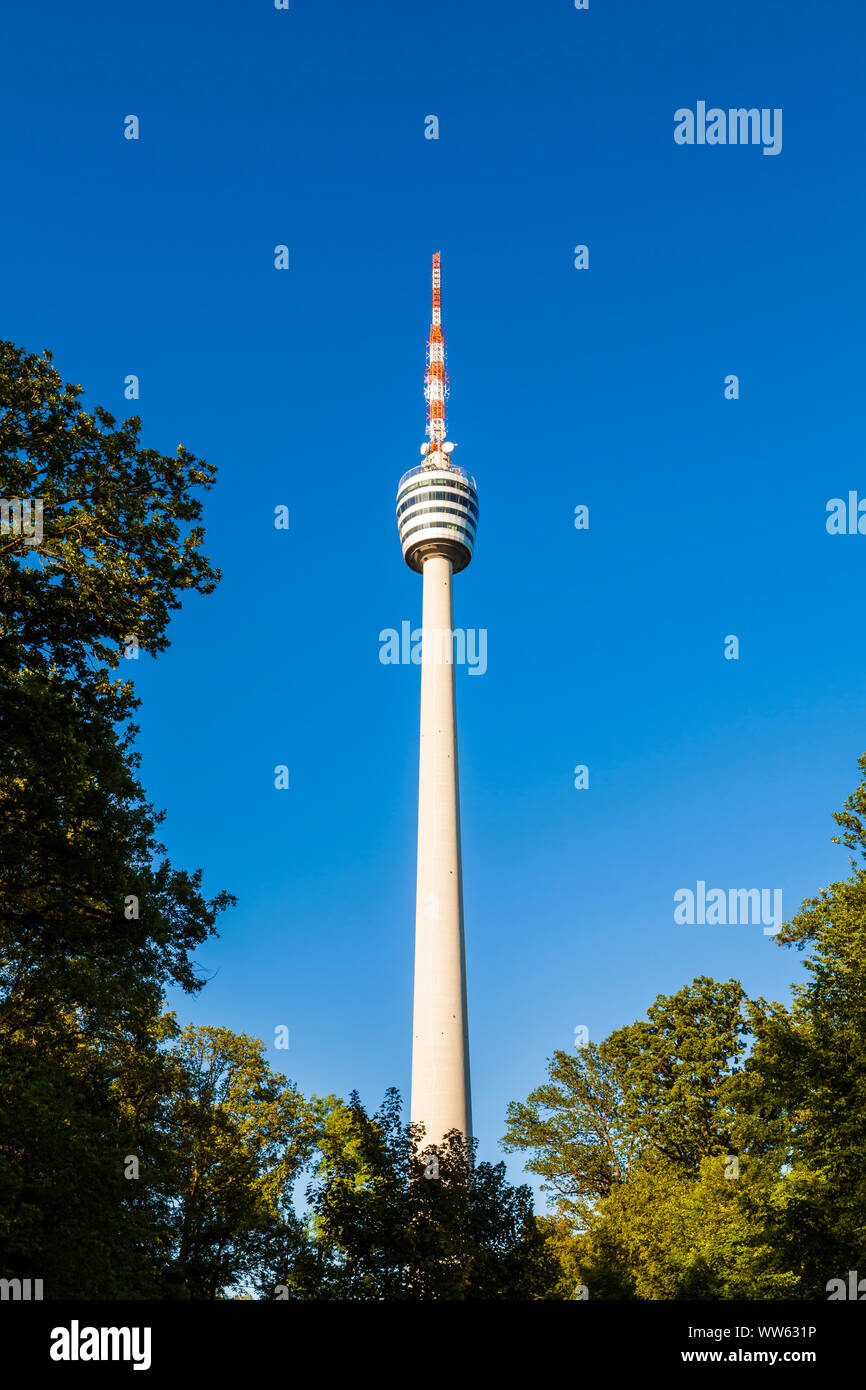 Germany, Baden-Wuerttemberg, Stuttgart, television tower Stock Photo