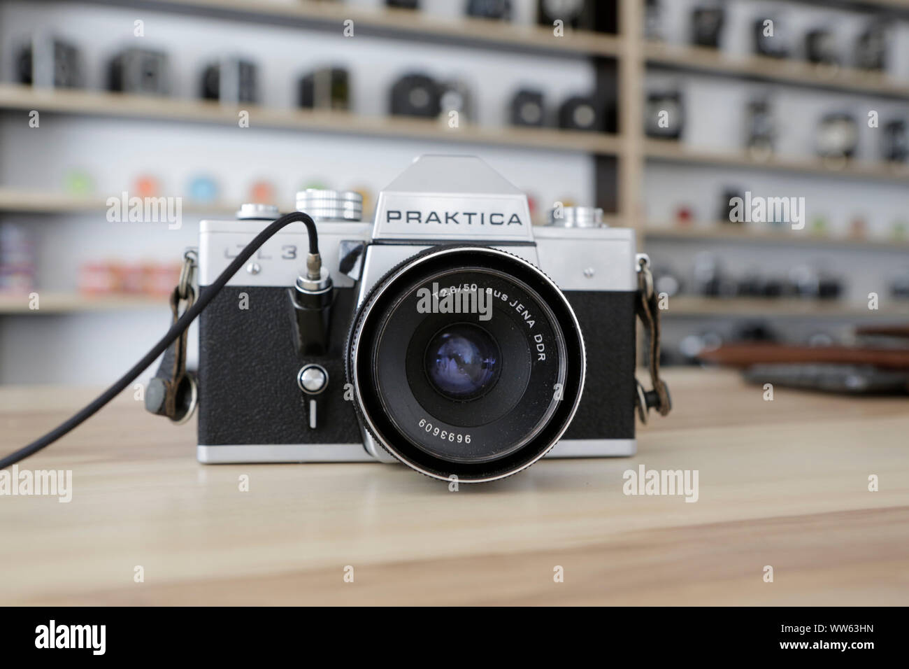 Praktica, cameras from Leipzig, Saxony, GDR cameras, East Germany Stock